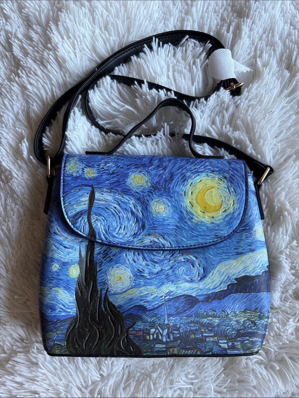 NWOT Starry Night Print Crossbody Bag